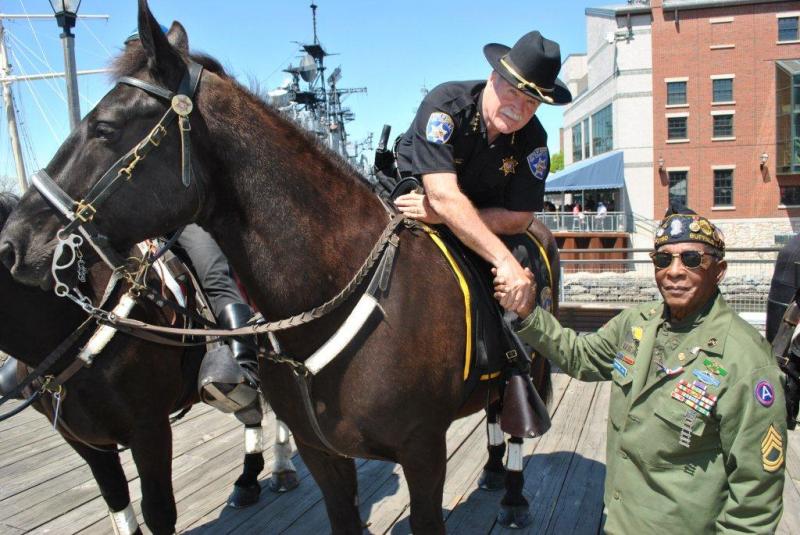 Sheriff Tim Howard takes part in the first day of the 53rd annual Western New York Armed Forces Week