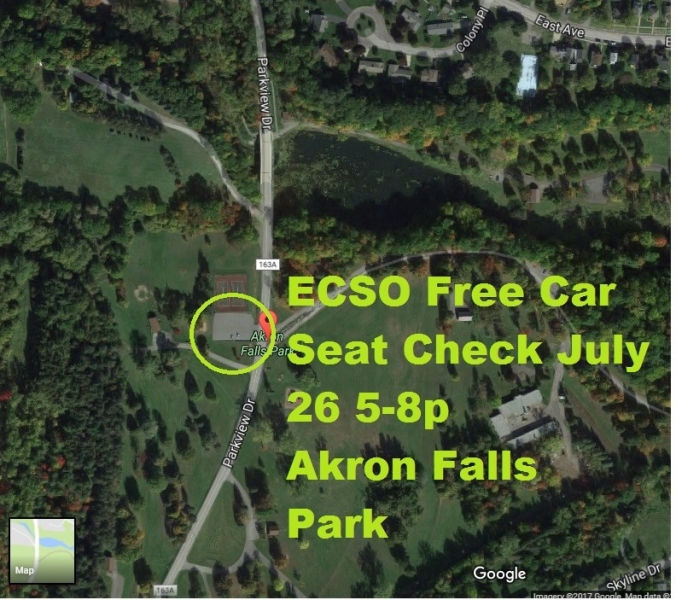 Akron Falls Park car Seat Check