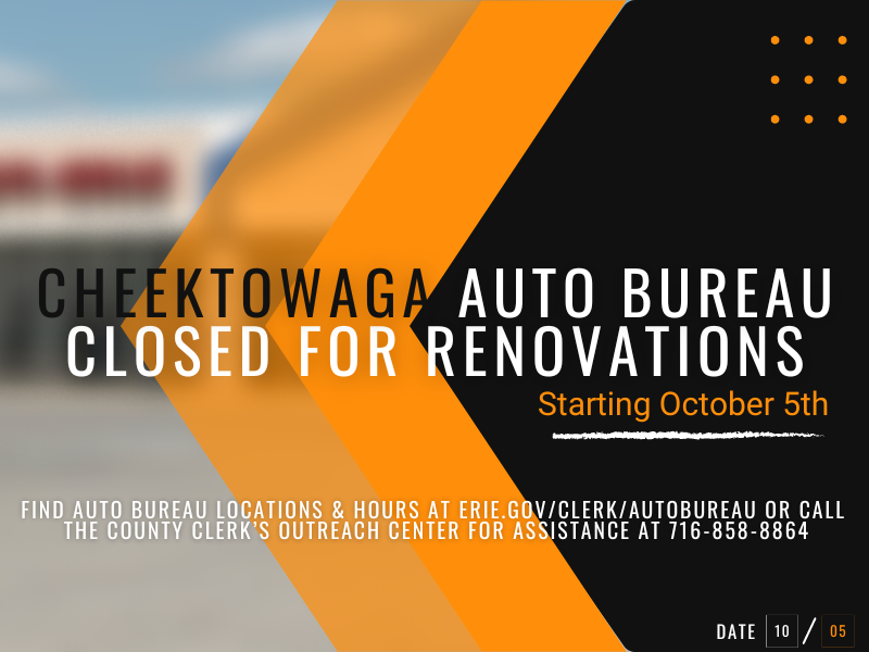 Cheektowaga Auto Bureau Closed