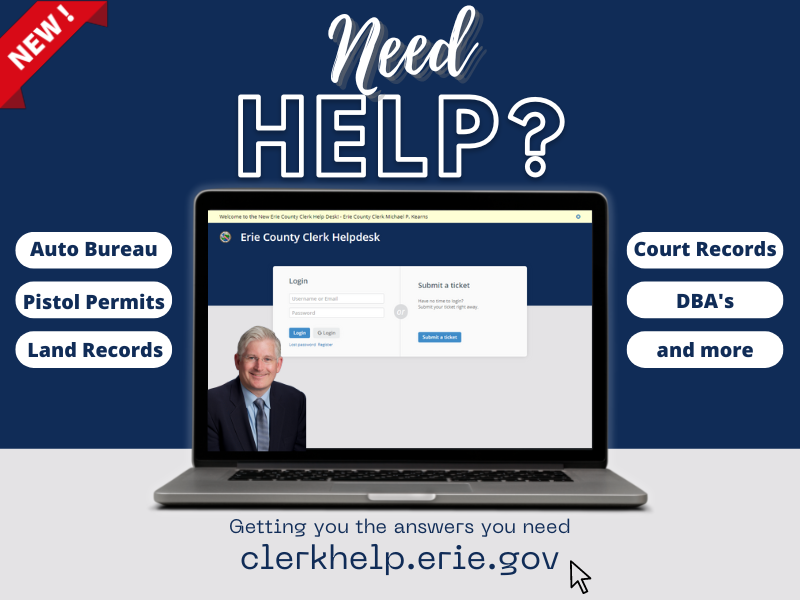 Erie County Clerk Help Desk