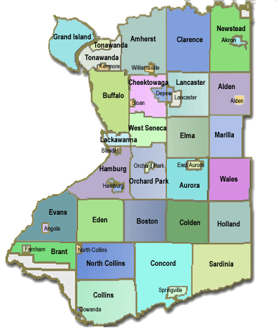 Erie County Map