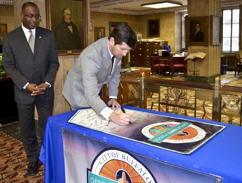 Poloncarz Signs Opportunity Pledge