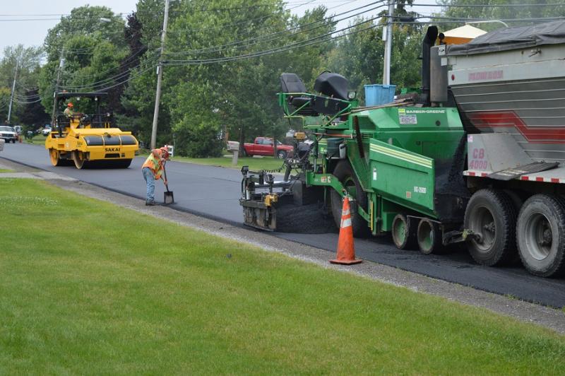 Amsdell Road Paving 1