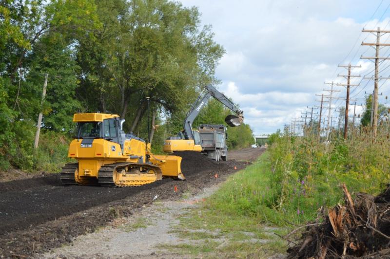 Heavy Machinery Creates Rails to Trails Project