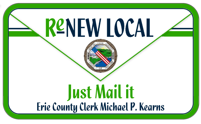 Erie County Auto Bureau Green Envelope