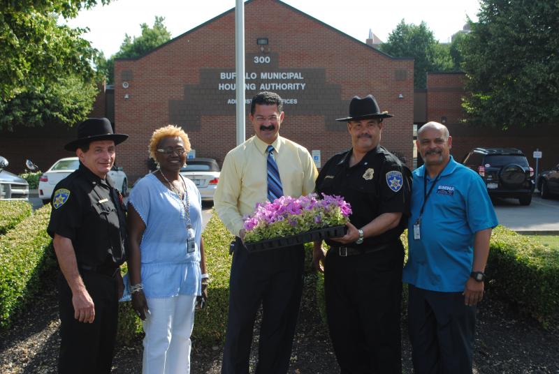 The Erie County Sheriff's Office Delivers Flowers to the BMHA | Sheriff